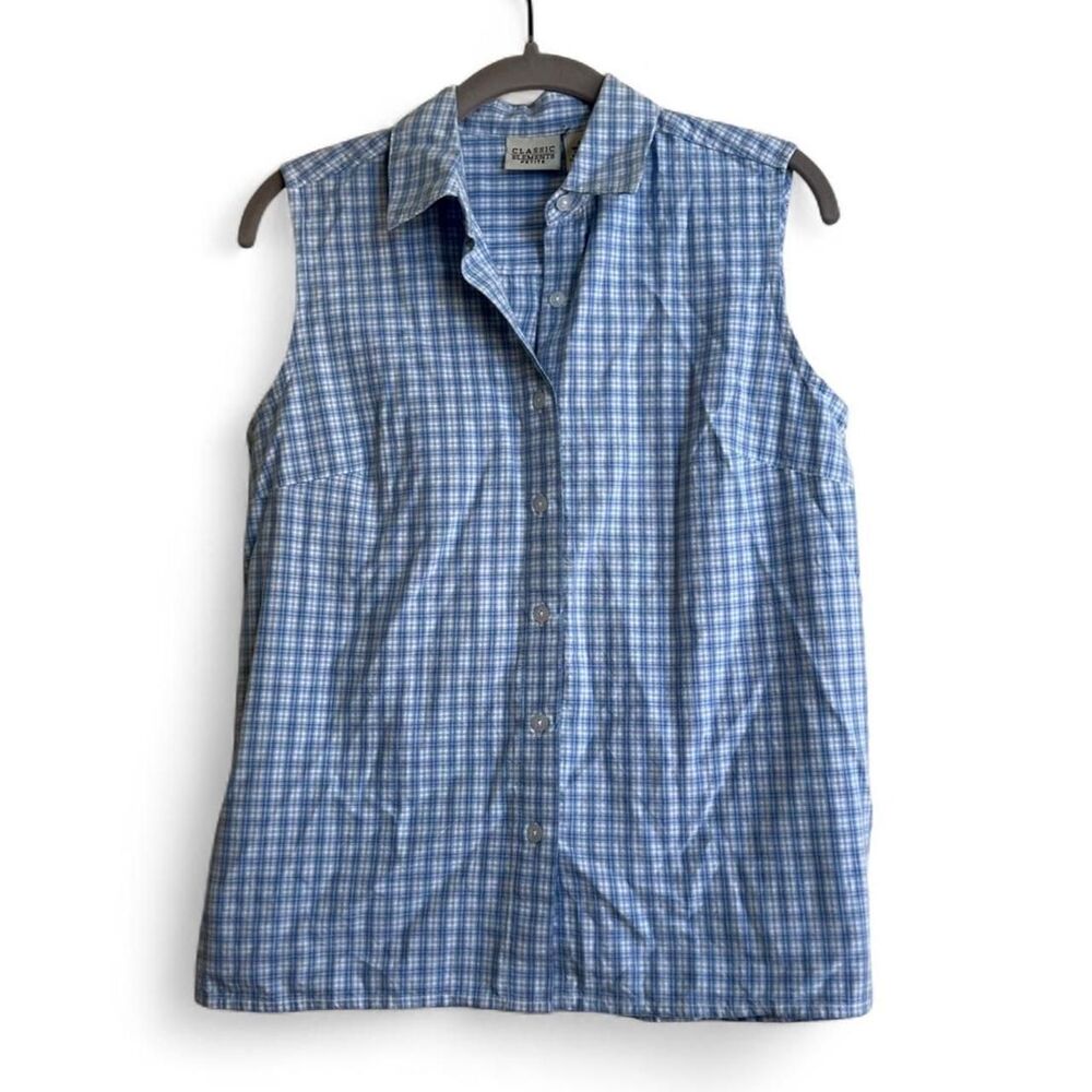 Vintage Late 90s Women's Blue Blouse